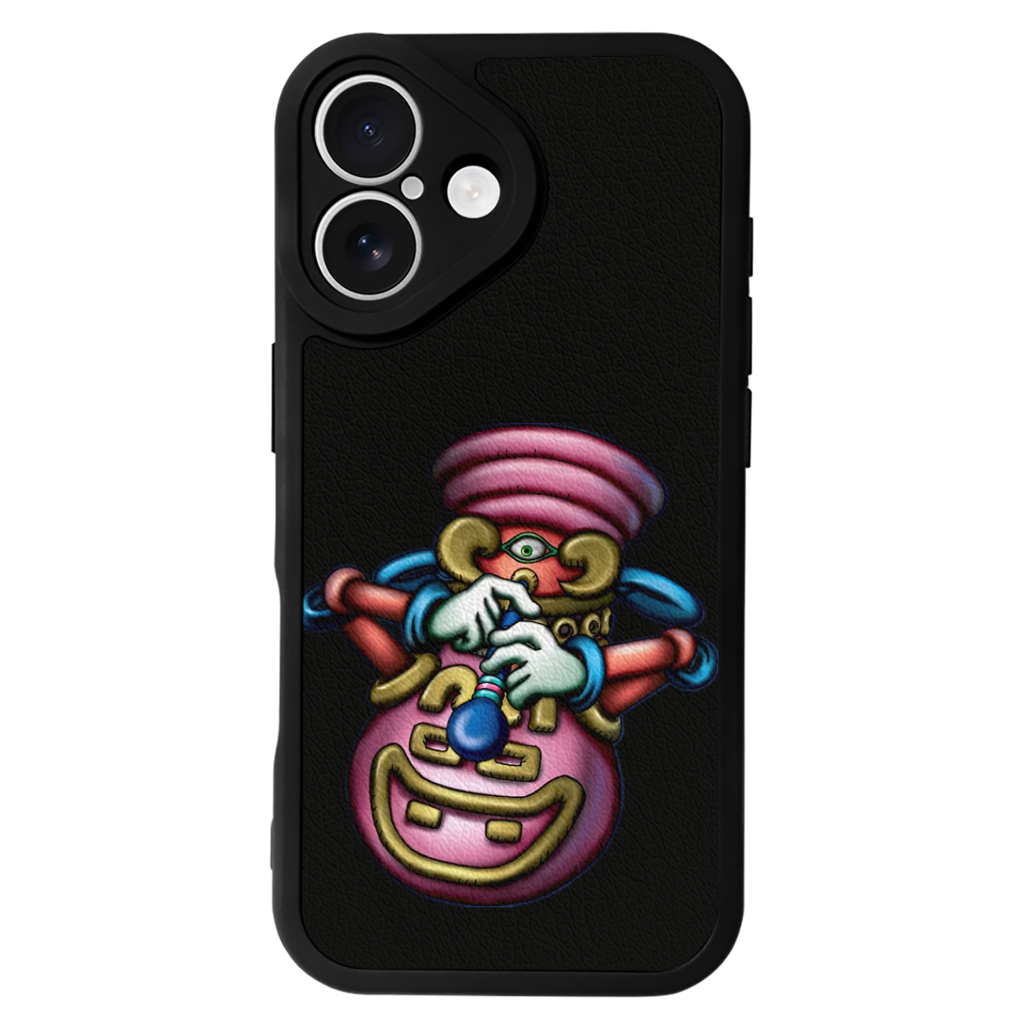 （画像用） 遊☆戯☆王 Yu-Gi-Oh! 【iPhone 16シリーズ対応】シリコンスマホケース（レザー調） 材質：シリコン